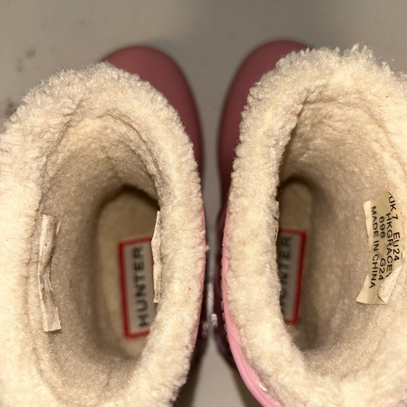 Hunter Pink Fleece-Lined Boots - Picture 5 of 5